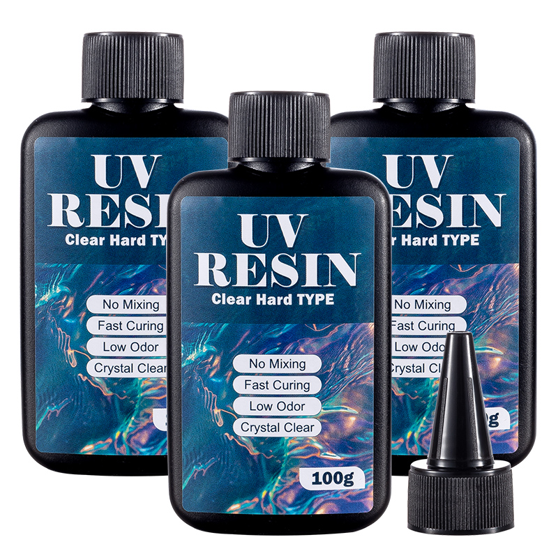 Resin Art Stone - Resina UV de 100/200/300g, Tipo Duro,