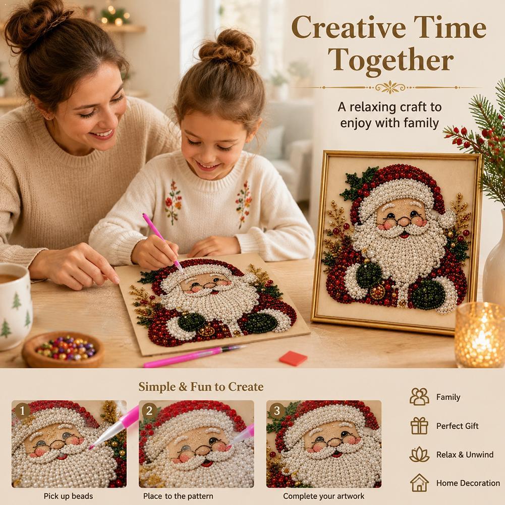 Resin Art Frame - Kit de Arte com Pérolas DIY
