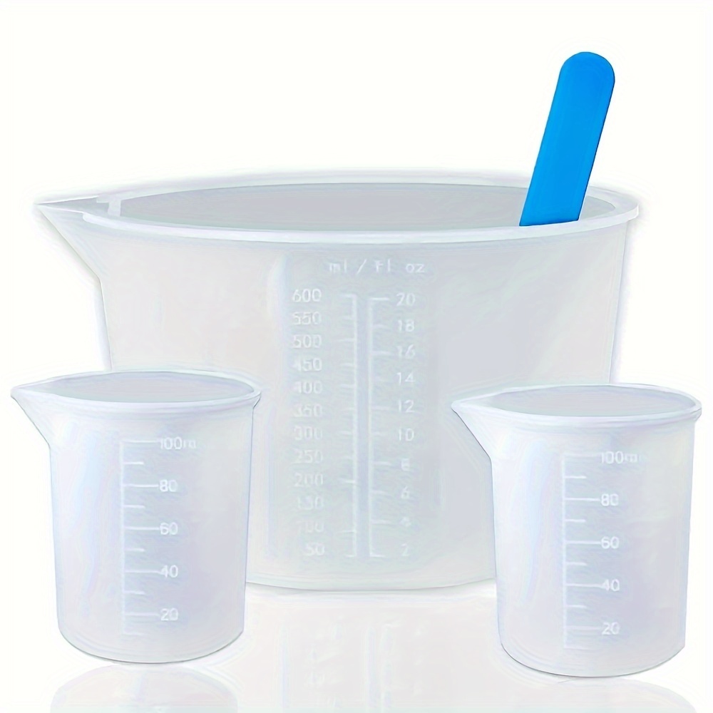 Resin Art Tools - Copos Medidores de Silicone, Suprimentos para