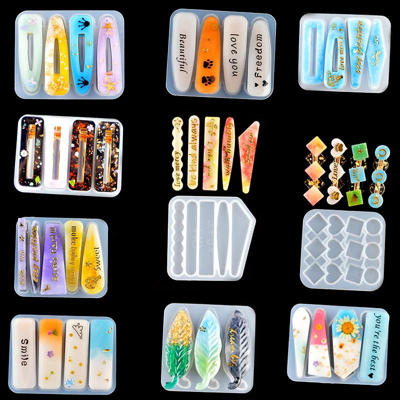 Resin Art Stone - Diy resina epóxi grampo de cabelo