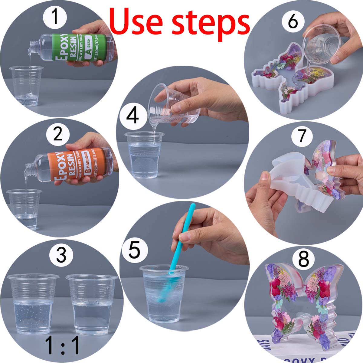 Kit de resina epóxi com propor - Resin Art Tools avaliação e preço