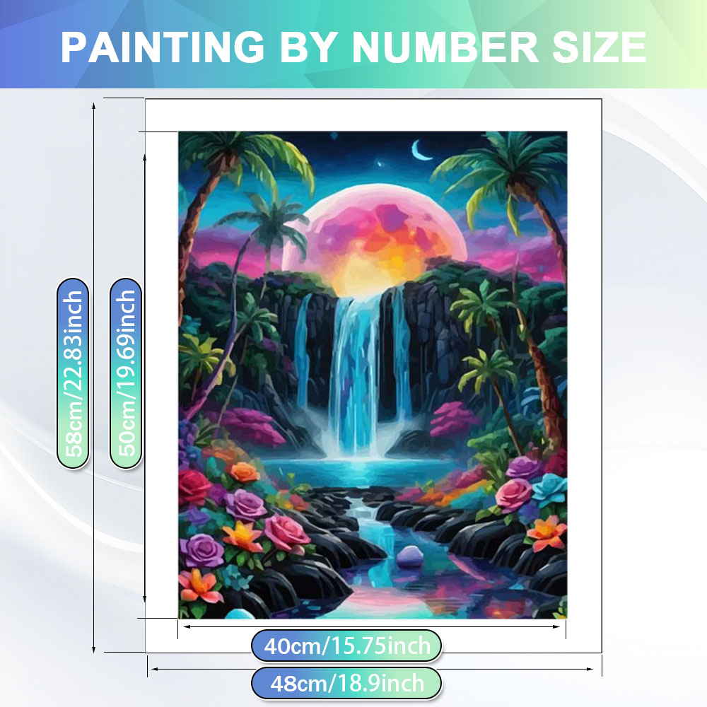 HUACAN Pinturas DIY por Número - Resin Art On Canvas avaliação e preço