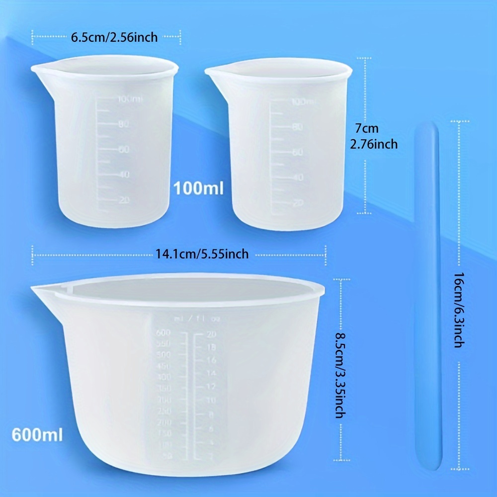 Copos Medidores de Silicone, S - Resin Art Tools avaliação e preço