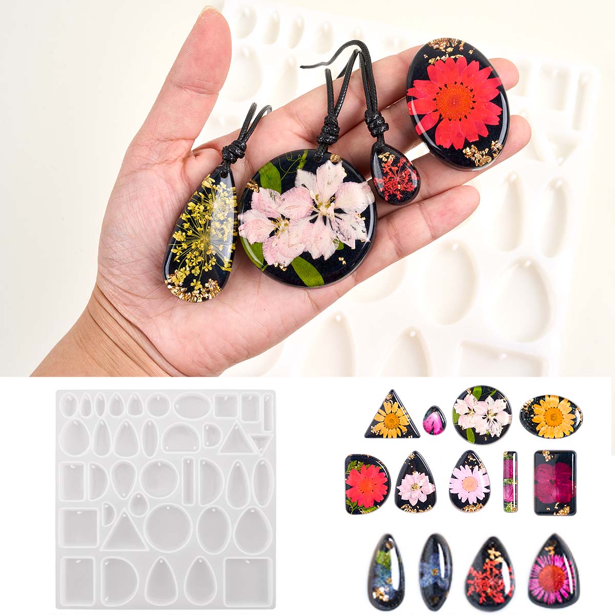 Tempo pedra pingente molde de  - Resin Art A Keychain avaliação e preço