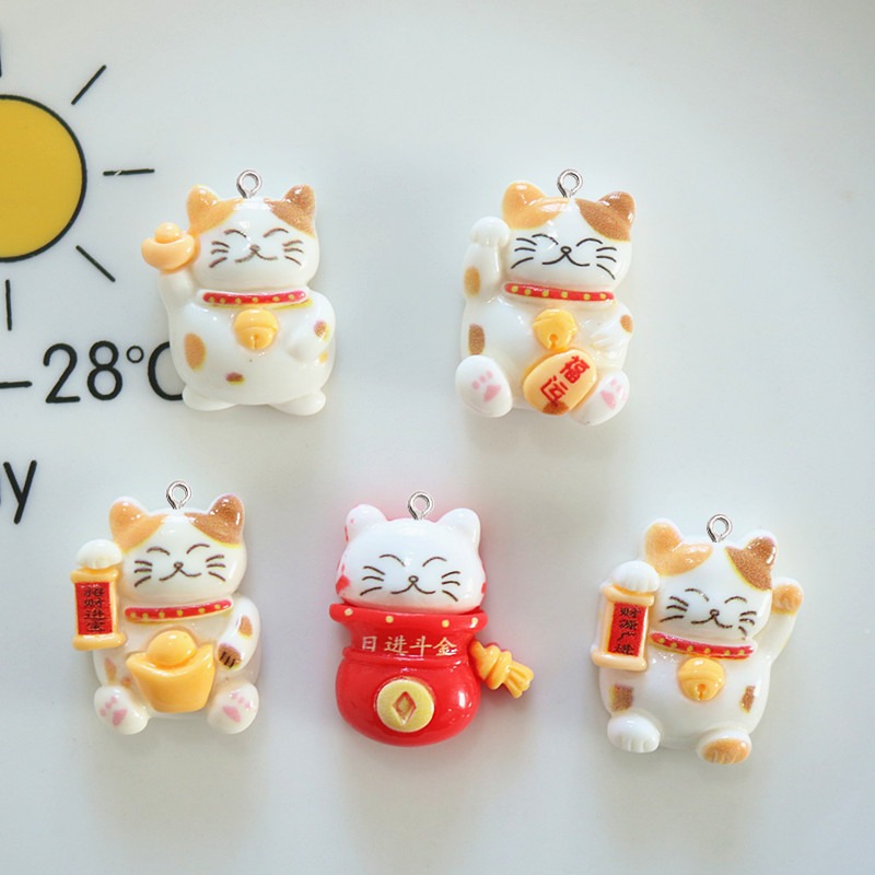 10 pçs bonito brilhante gato r - Resin Art Earrings Material avaliação e preço