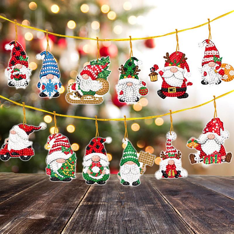 Natal arte pintura pingente, 5 - Resin Art A Keychain avaliação e preço