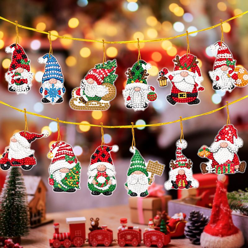 Natal arte pintura pingente, 5 - Resin Art A Keychain avaliação e preço
