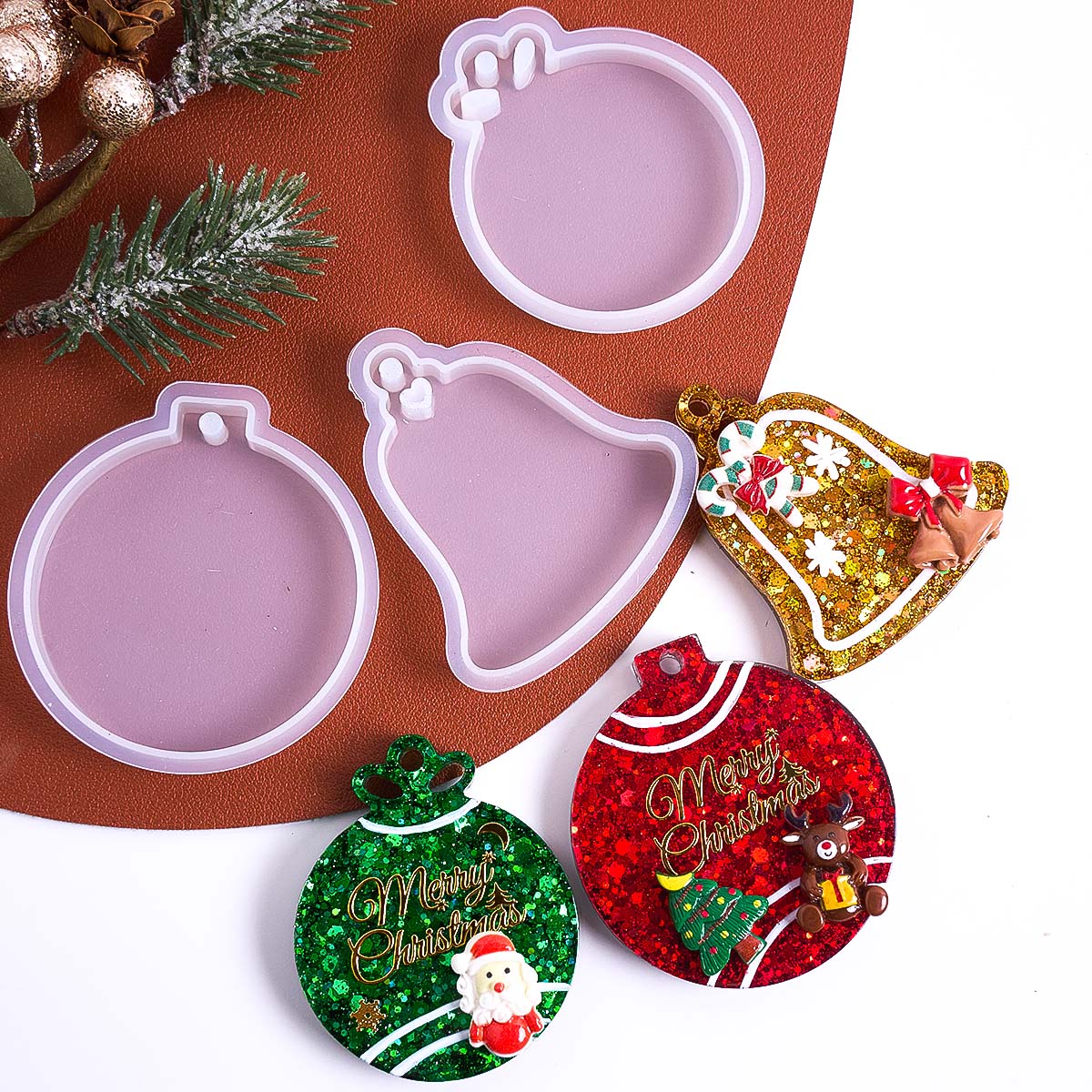 Etiqueta de natal pingente mol - Resin Art Tools avaliação e preço
