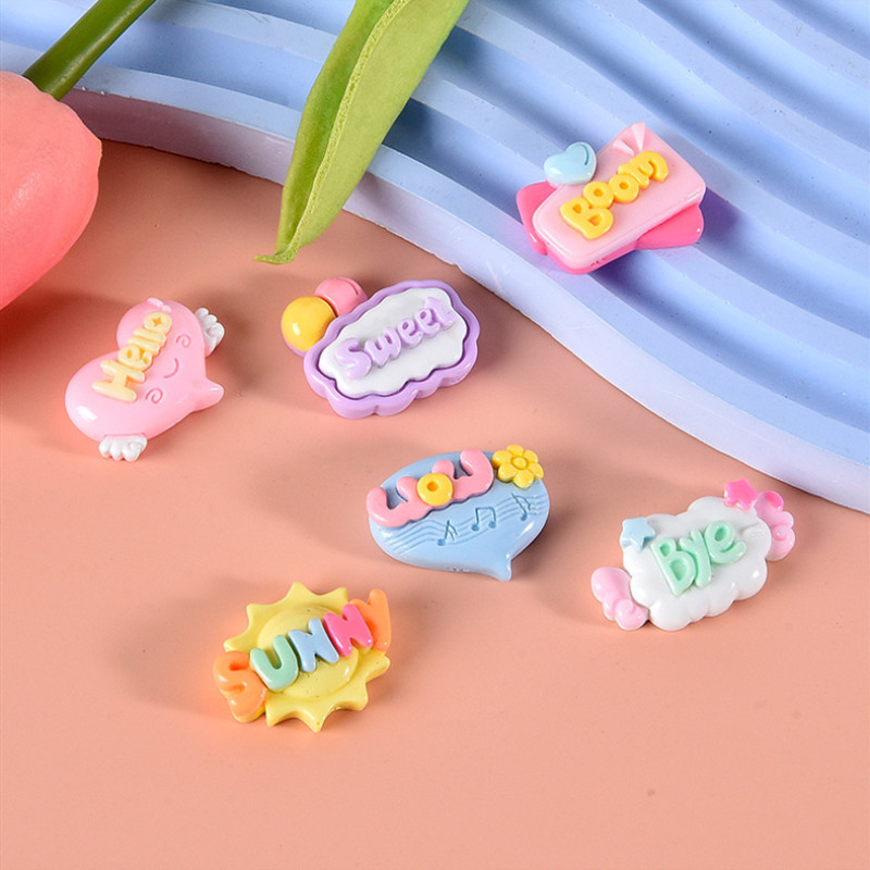 10/20/30 Peças de Adornos de R - Resin Art Letter Keychain avaliação e preço