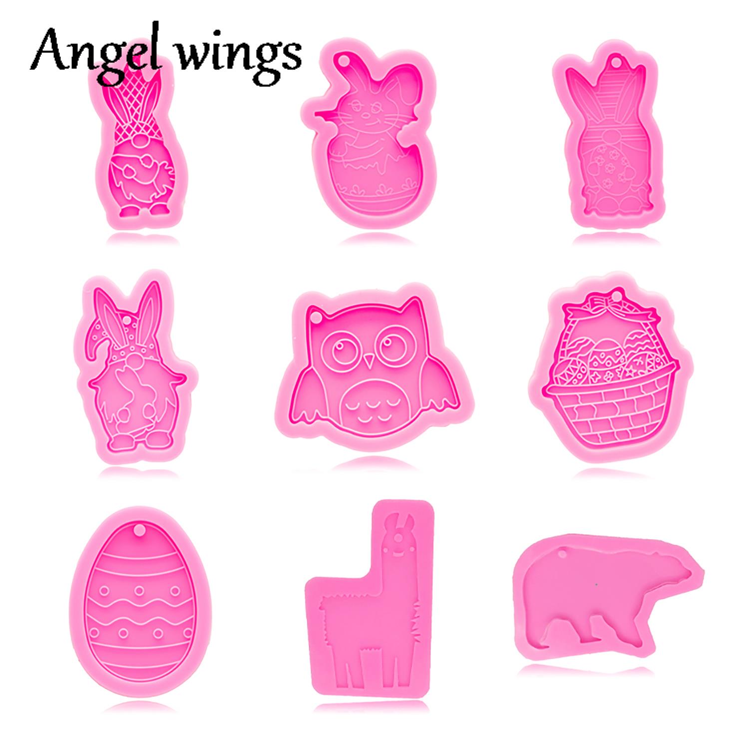 Silicone Easter Bunny Mold, ov - Resin Art A Keychain avaliação e preço