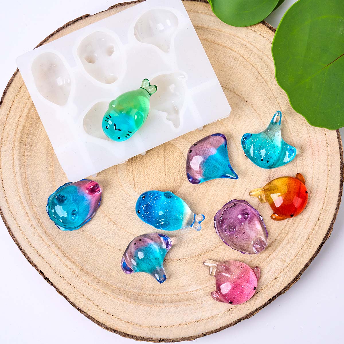 Molde de Silicone 3D de Raia M - Resin Art A Keychain avaliação e preço
