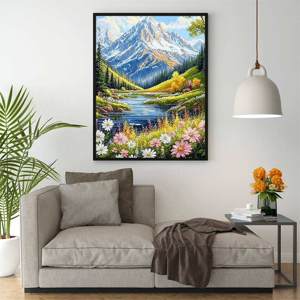 Pintura a óleo por números pai - Resin Art On Canvas avaliação e preço